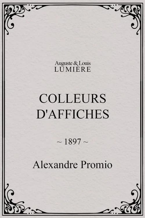 Colleurs d'affiches poster
